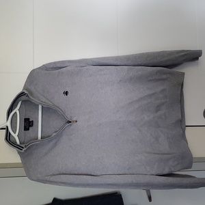 Brooks Brothers Size M Gray Quarter Zip Sweater